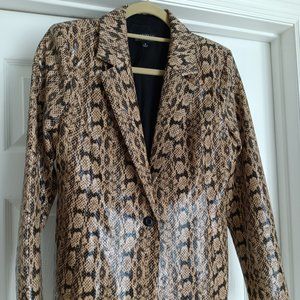 Faux Snake Skin Women's Blazer size S